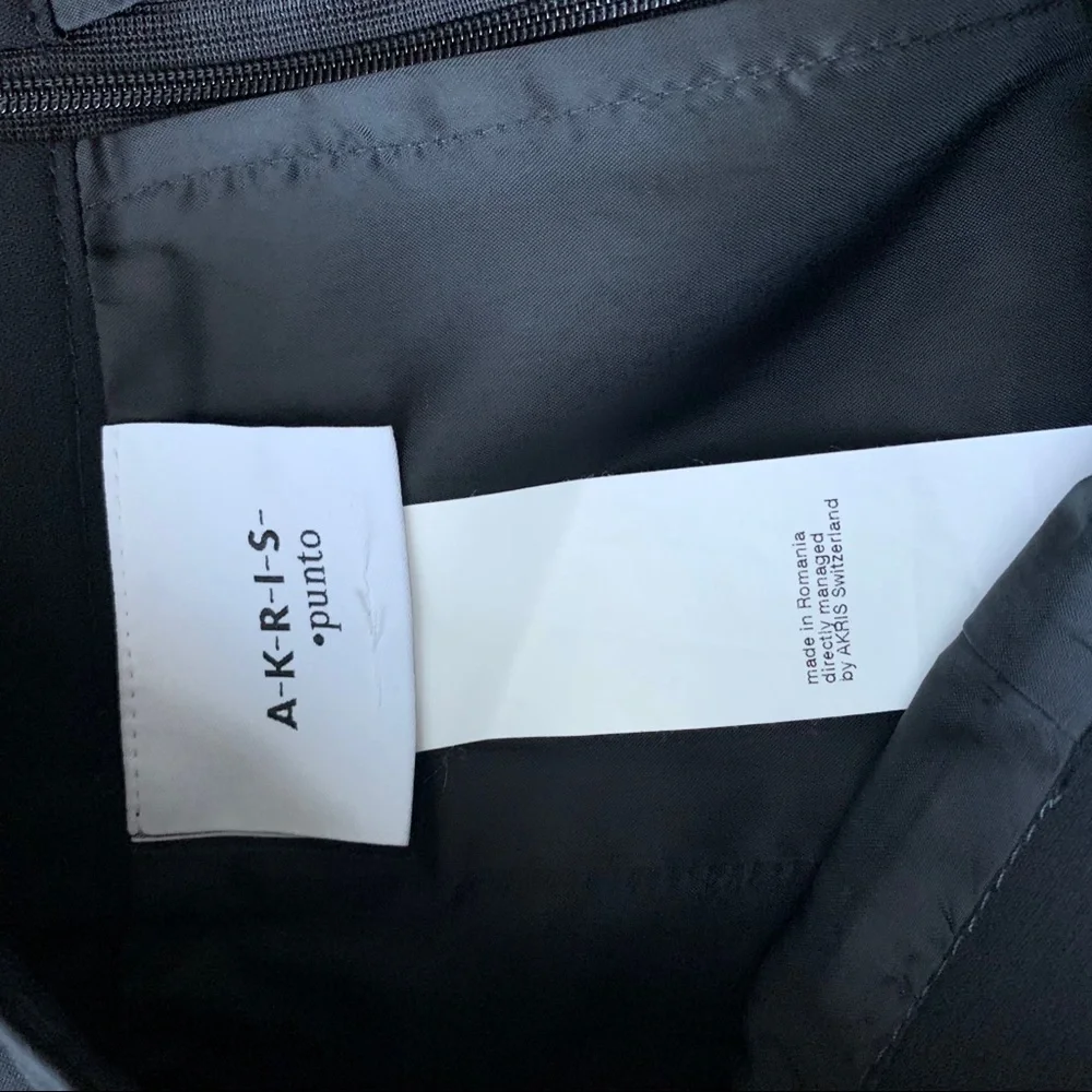 Akris Punto Wool Black Pencil Skirt - Picture 4 of 8